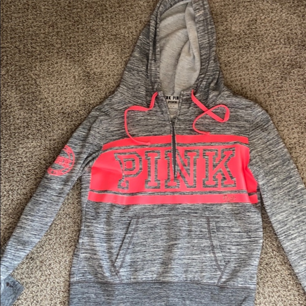 Pink half zip jacket